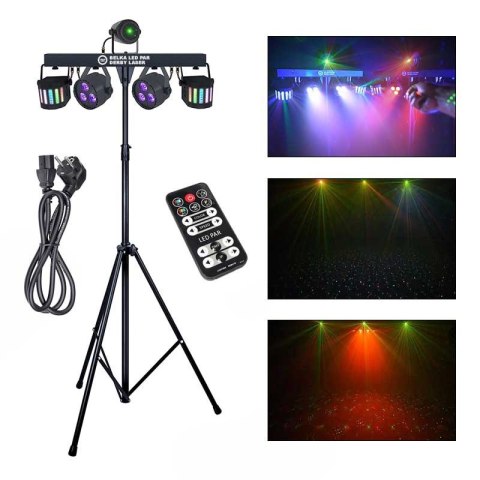 Multiefekt LIGHT4ME BELKA LED PAR DERBY LASER