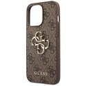 Guess GUHCP14X4GMGBR iPhone 14 Pro Max 6,7" brązowy/brown hardcase 4G Big Metal Logo