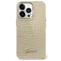 Guess GUHCP14MHGCRHD iPhone 14 Plus 6,7" złoty/gold hardcase Croco Collection