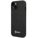 Guess GUHCP14MHGGSHK iPhone 14 Plus 6,7" czarny/black hard case Glitter Script