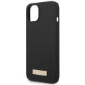 Guess GUHMP14MSBPLK iPhone 14 Plus 6,7" czarny/black hard case Silicone Logo Plate MagSafe