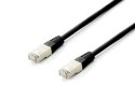 Equip 645693 kabel sieciowy Czarny 0,25 m Cat6a S/FTP (S-STP)