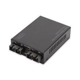 Digitus Konwerter medialny SC/SC Fast Ethernet wielomodowy/ jednomodowy