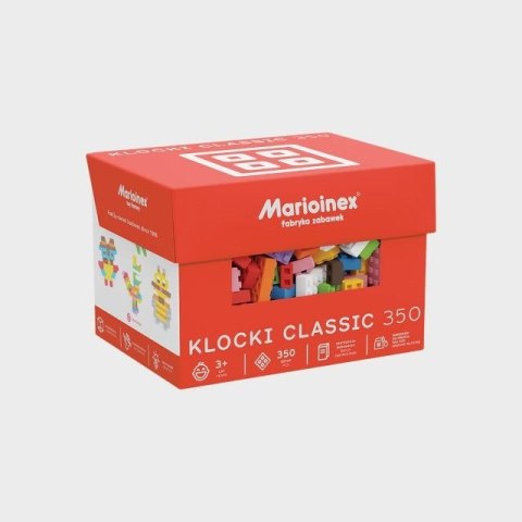 Klocki konstrukcyjne Marioinex Classic, 350 elementów