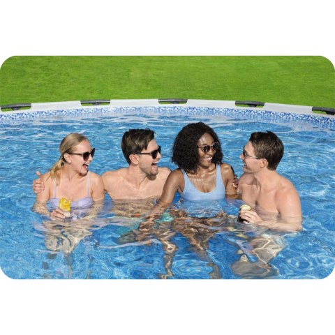 Basen ogrodowy stelażowy 396 x 122 cm 18w1 Bestway 5618W