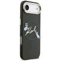Etui Karl Lagerfeld IML Choupettes Karl Script Logo MagSafe do iPhone Air czarny