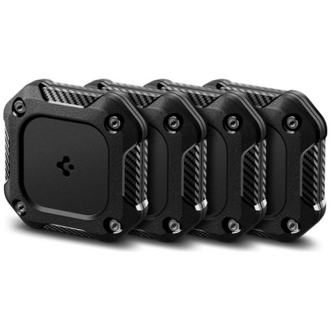 Etui Spigen Tough Armor do Apple AirTag 1/2 4 szt czarny