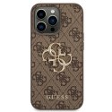 Guess GUHCP14L4GMGBR iPhone 14 Pro 6,1" brązowy/brown hardcase 4G Big Metal Logo