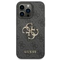 Guess GUHCP14L4GMGGR iPhone 14 Pro 6,1" szary/grey hardcase 4G Big Metal Logo