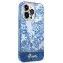 Guess GUHCP14LHGPLHB iPhone 14 Pro 6,1" niebieski/blue hardcase Porcelain Collection