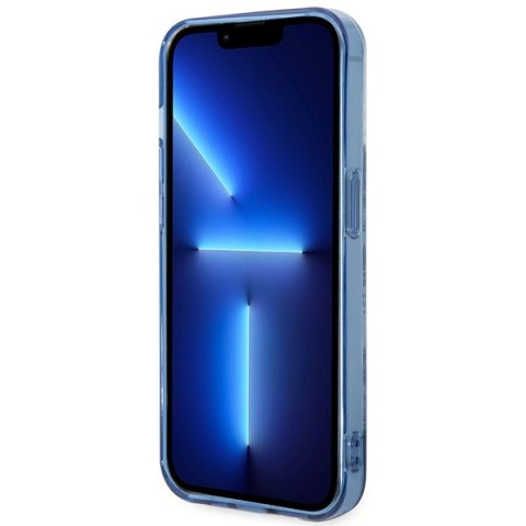 Guess GUHCP14LHGPLHB iPhone 14 Pro 6,1" niebieski/blue hardcase Porcelain Collection