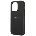 Guess GUHCP14LPSASBBK iPhone 14 Pro 6,1" czarny/black Saffiano Strap