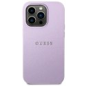 Guess GUHCP14LPSASBPU iPhone 14 Pro 6,1" fioletowy/purple Saffiano Strap