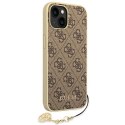 Guess GUHCP14MGF4GBR iPhone 14 Plus 6,7" brązowy/brown hardcase 4G Charms Collection