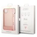 Guess GUHCP14MHGCOHP iPhone 14 Plus 6,7" różowy/pink hardcase Translucent Pearl Strap