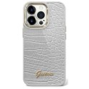 Guess GUHCP14MHGCRHS iPhone 14 Plus 6,7" srebrny/silver hardcase Croco Collection