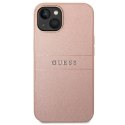 Guess GUHCP14MPSASBPI iPhone 14 Plus 6,7" różowy/pink Saffiano Strap