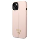 Guess GUHCP14MSLTGP iPhone 14 Plus 6,7" różowy/pink hardcase Silicone Triangle