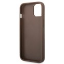 Guess GUHCP14S4GMGBR iPhone 14 6,1" brązowy/brown hardcase 4G Big Metal Logo