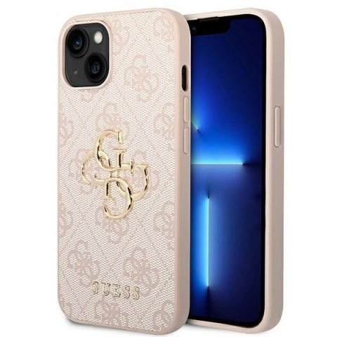 Guess GUHCP14S4GMGPI iPhone 14 6,1" różowy/pink hardcase 4G Big Metal Logo