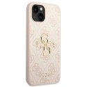 Guess GUHCP14S4GMGPI iPhone 14 6,1" różowy/pink hardcase 4G Big Metal Logo