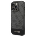 Guess GUHCP14XG4GLGR iPhone 14 Pro Max 6,7" szary/grey hard case 4G Stripe Collection