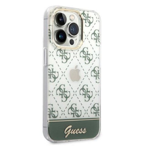 Guess GUHCP14XHG4MHA iPhone 14 Pro Max 6,7" khaki hardcase 4G Pattern Script