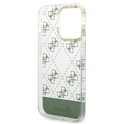 Guess GUHCP14XHG4MHA iPhone 14 Pro Max 6,7" khaki hardcase 4G Pattern Script