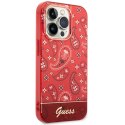 Guess GUHCP14XHGBNHR iPhone 14 Pro Max 6,7" czerwony/red hardcase Bandana Paisley