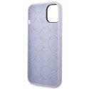 Guess GUHCP14SSLSMU iPhone 14 6,1" fioletowy/purple hard case Silicone Vintage Gold Logo