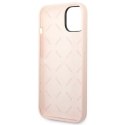 Guess GUHCP14SSLTGP iPhone 14 6,1" różowy/pink hardcase Silicone Triangle