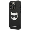 Karl Lagerfeld KLHCP14XSAPCHK iPhone 14 Pro Max 6,7" hardcase czarny/black Saffiano Choupette Head Patch