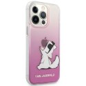 Karl Lagerfeld KLHCP14LCFNRCPI iPhone 14 Pro 6,1" hardcase różowy/pink Choupette Fun