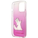 Karl Lagerfeld KLHCP14LCFNRCPI iPhone 14 Pro 6,1" hardcase różowy/pink Choupette Fun