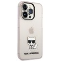 Karl Lagerfeld KLHCP14LCTTRI iPhone 14 Pro 6,1" hardcase różowy/pink Transparent Choupette Body