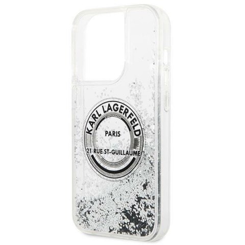 Karl Lagerfeld KLHCP14LLCRSGRS iPhone 14 Pro 6,1" srebrny/silver hardcase Liquid Glitter RSG