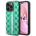 Karl Lagerfeld KLHCP14LPGKLSKN iPhone 14 Pro 6,1" hardcase zielony/green Monogram Stripe