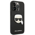 Karl Lagerfeld KLHCP14LSAPKHK iPhone 14 Pro 6,1" czarny/black hardcase Saffiano Karl`s Head Patch