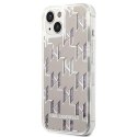 Karl Lagerfeld KLHCP14MLMNMS iPhone 14 Plus 6,7" hardcase srebrny/silver Liquid Glitter Monogram