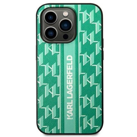 Karl Lagerfeld KLHCP14MPGKLSKN iPhone 14 Plus 6,7" hardcase zielony/green Monogram Stripe