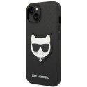 Karl Lagerfeld KLHCP14MSAPCHK iPhone 14 Plus 6,7" hardcase czarny/black Saffiano Choupette Head Patch