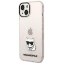 Karl Lagerfeld KLHCP14SCTTRI iPhone 14 6,1" hardcase różowy/pink Transparent Choupette Body