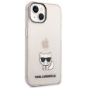 Karl Lagerfeld KLHCP14SCTTRI iPhone 14 6,1" hardcase różowy/pink Transparent Choupette Body