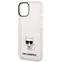 Karl Lagerfeld KLHCP14SCTTRI iPhone 14 6,1" hardcase różowy/pink Transparent Choupette Body