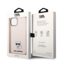 Karl Lagerfeld KLHCP14SCTTRI iPhone 14 6,1" hardcase różowy/pink Transparent Choupette Body