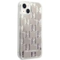 Karl Lagerfeld KLHCP14SLMNMS iPhone 14 6,1" hardcase srebrny/silver Liquid Glitter Monogram
