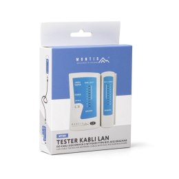 Tester kabli sieciowych LAN MONTIS MT182 z wtykami RJ11 / RJ12 / RJ45