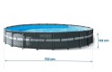 Basen ogrodowy stelażowy 732 x 132 cm 21w1 INTEX 26340 + hulajnoga GRATIS