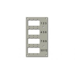 Panel do przełącznicy DIN EFB 53705.1V3, 12x SC Simplex/LC Duplex