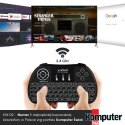 Podświetlana klawiatura bezprzewodowa TV Box, Smart TV, konsole, PC, KW-02